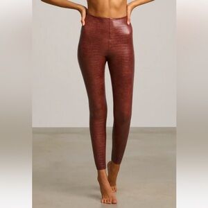 Faux leather brown croc print from commando size small